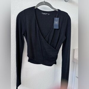 NWT, black A&F sweater